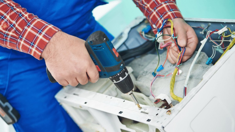 Şehzadeler Finlux Finlux çamaşır makinesi kart tamiri – Su almama arızası orijinal parça ile giderildi. - Teknik servis örneği